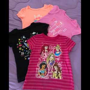 Girl short sleeve and long sleeve shirts lot